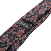 Black & Red Muted Bold Paisley IMS Motif Tie